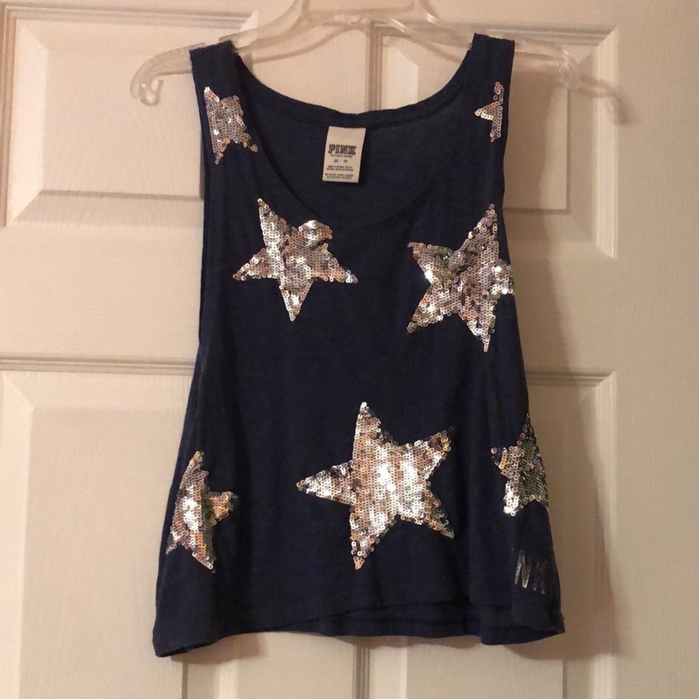 “PINK” star tank top
